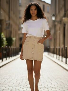 NWT Isabel Marant Etoile Chic Denim Mini Skirt